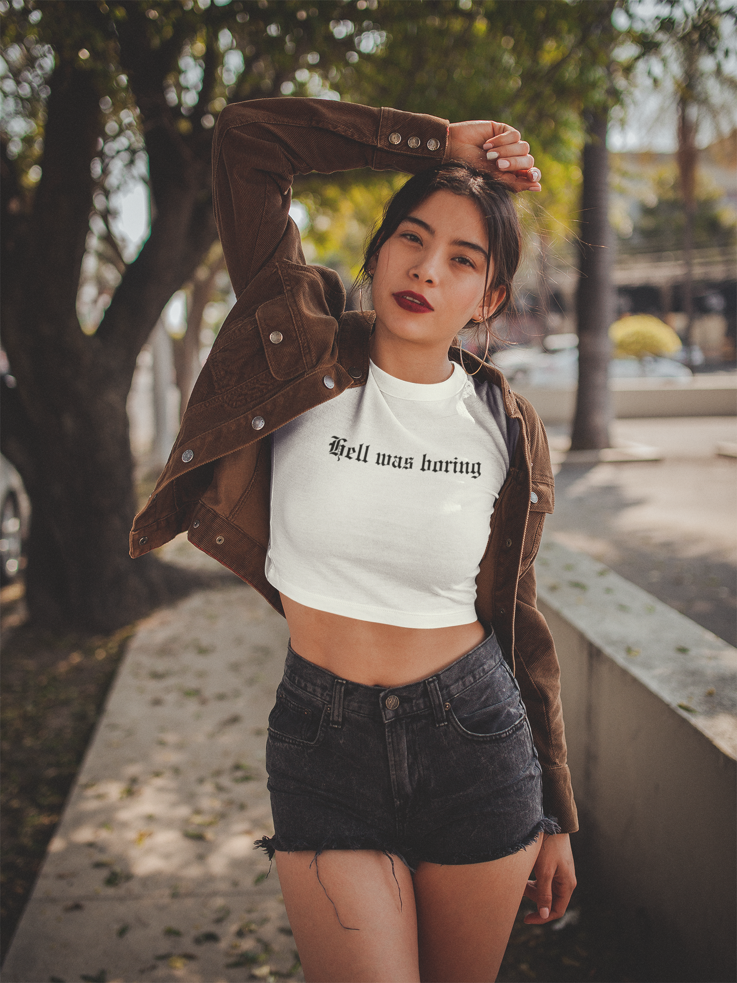 BORING HELL Cropped Tee
