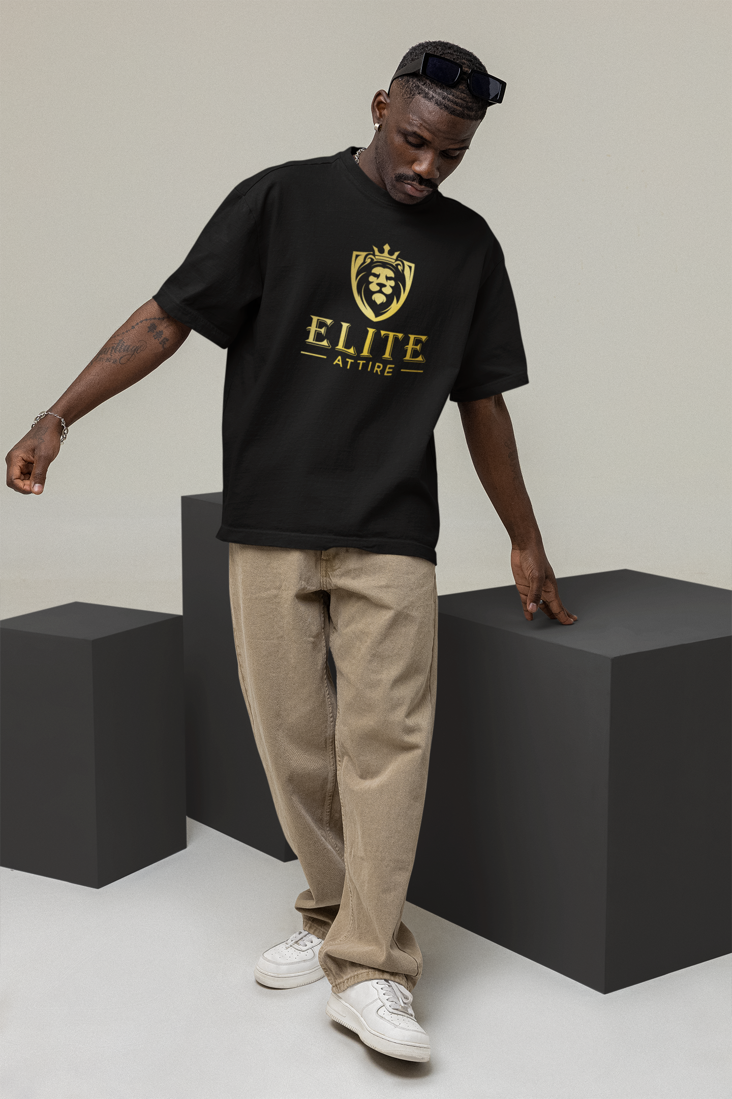 ELITE ATTIRE ESSENTIALS GOLD Oversize T-Shirt