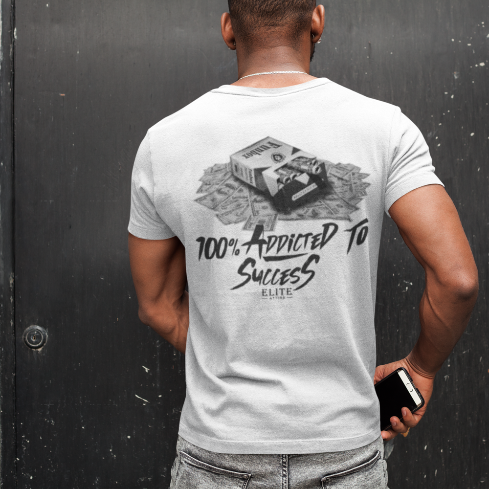 SUCCESS ADDICTED Premium Backprint Oversize T-Shirt